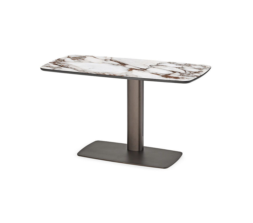 “RUN Keramik by Cattelan Italia – minimalist Italian coffee table with refined ceramic top and sleek metal frame”