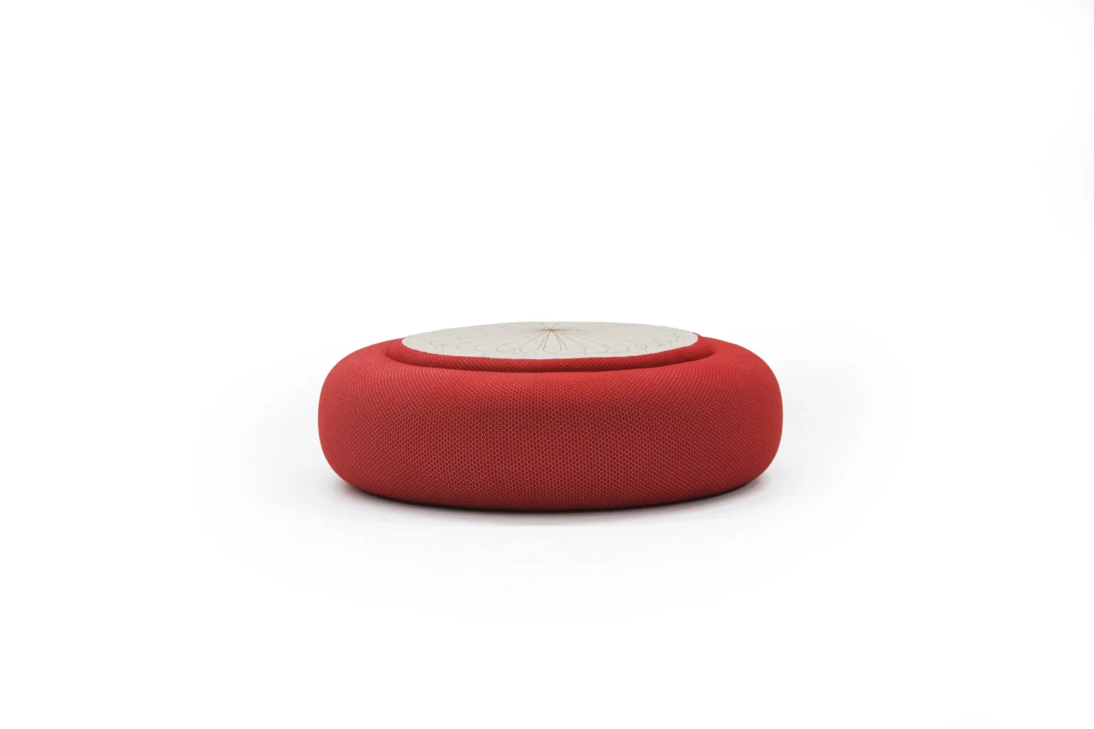 Donut by Moroso close-up of premium Italian fabric texture and precise stitching at the Michigan Design Center
