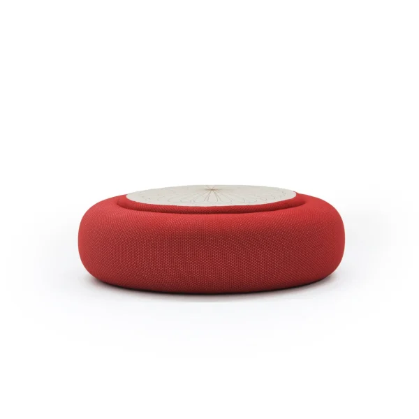 Donut by Moroso close-up of premium Italian fabric texture and precise stitching at the Michigan Design Center