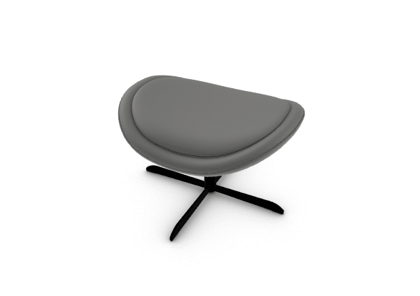 Modern armchair with a wide, enveloping upholstered shell and a sleek metal base, LAZY by Calligaris.