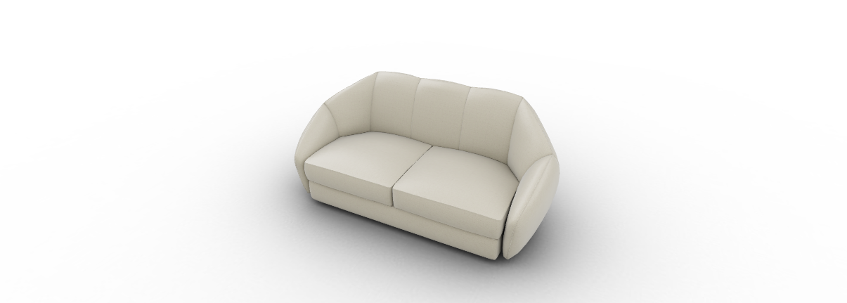 Landa by Calligaris modular sofa in light gray fabric with adjustable backrests and slim black legs in a modern living room