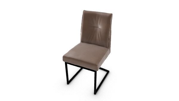 ROMY chair by Calligaris with soft upholstered seat and curved backrest.