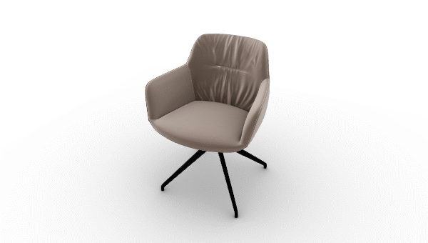 COCOON armchair by Calligaris with plush upholstery and rounded design.