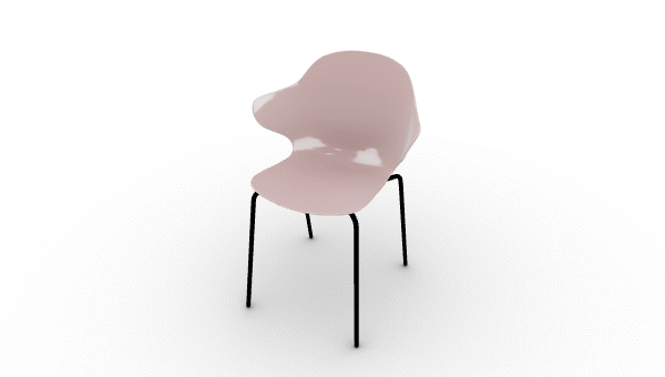 Vibrant SAINT TROPEZ chair with shell available in multiple colors by Calligaris.