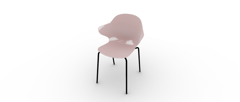 Vibrant SAINT TROPEZ chair with shell available in multiple colors by Calligaris.