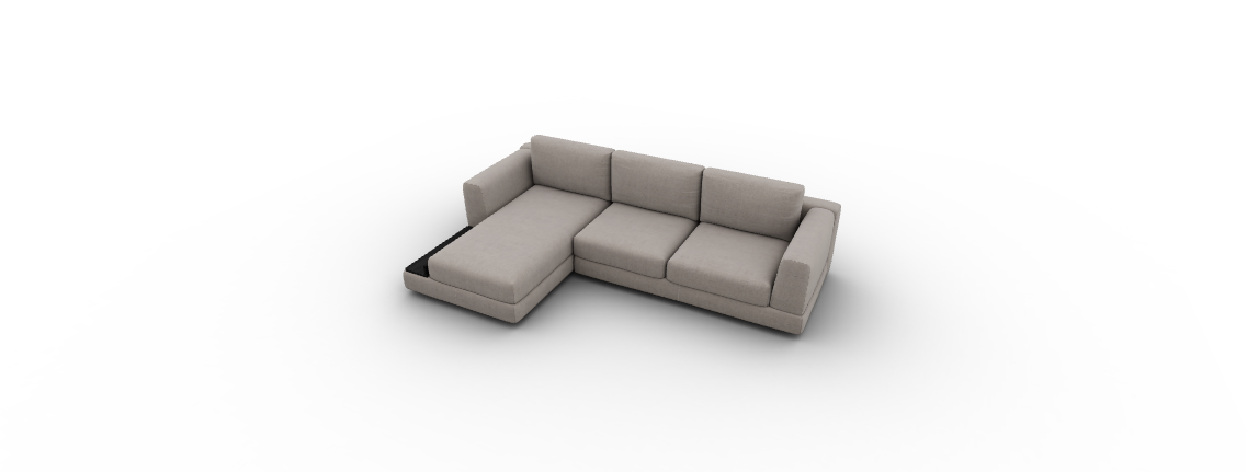 The Calligaris Layla sofa system, designed by kaschkasch, a versatile fixed or sectional sofa with optional integrated bookshelf and tray modules, offering a blend of style and functionality.