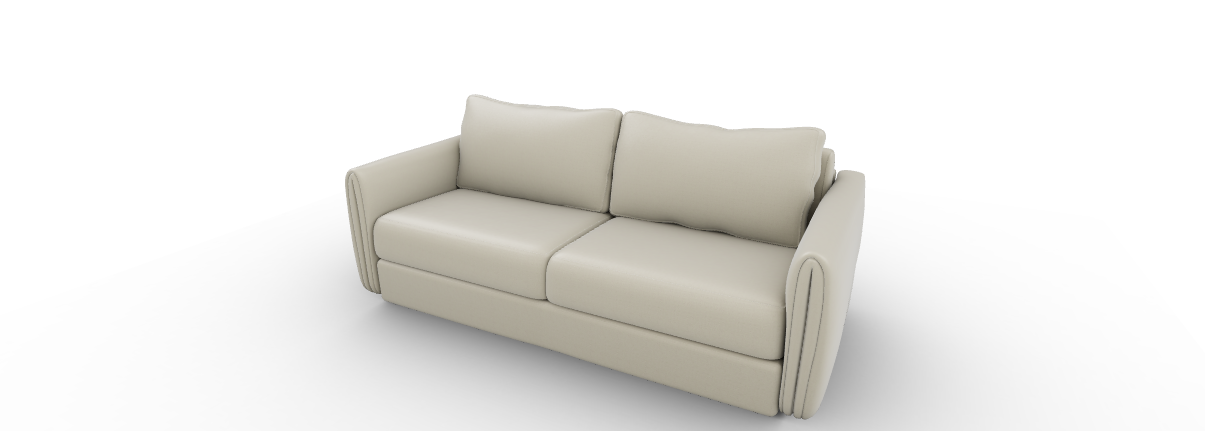 Carré sofa by Calligaris featuring clean lines, trapezoidal armrests, and a choice of metal or wooden legs for a contemporary look.