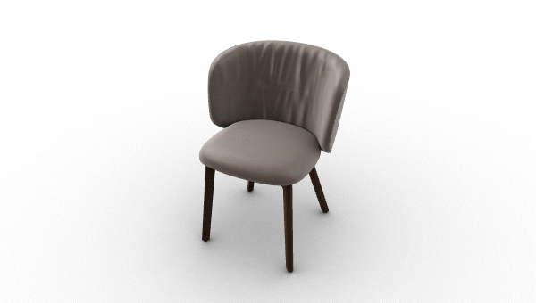 SWEEL chair by Calligaris with sleek, rounded backrest and cushioned seat.