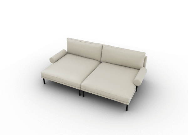 Modern and stylish, the Calligaris Mies Roll sofa, a customizable modular couch with a rigorous yet elegant design, providing maximum comfort for relaxation.