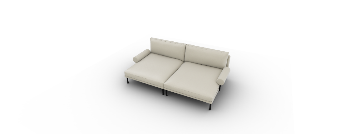 Modern and stylish, the Calligaris Mies Roll sofa, a customizable modular couch with a rigorous yet elegant design, providing maximum comfort for relaxation.
