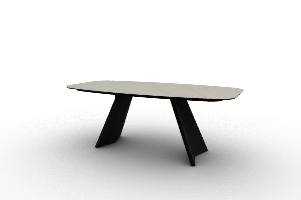 ICARUS chair by Calligaris with sleek metal frame and cushioned seat in neutral fabric.