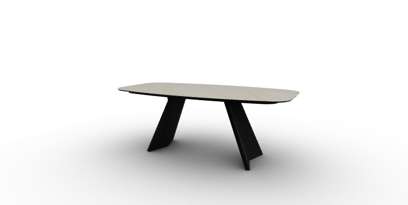 ICARUS chair by Calligaris with sleek metal frame and cushioned seat in neutral fabric.