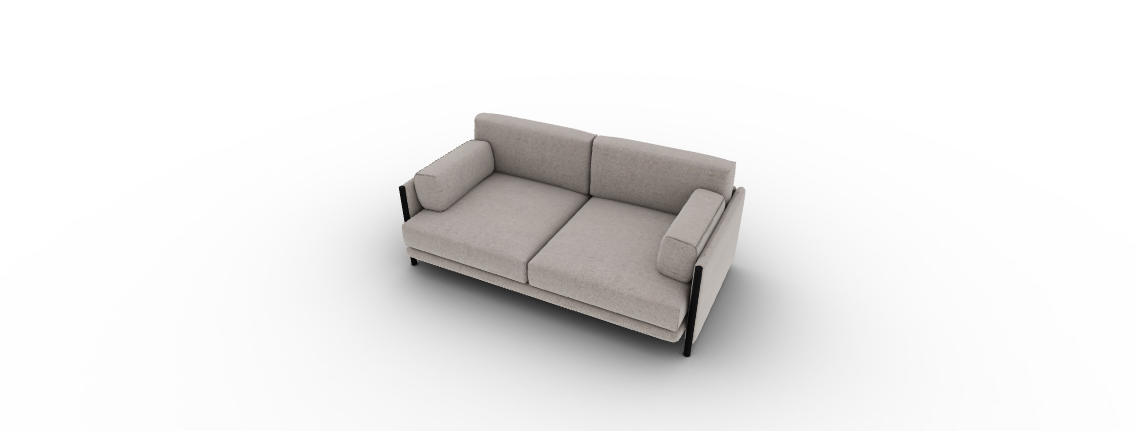 The Calligaris Niki armchair, designed by Calligaris Studio, showcasing its minimalist silhouette, comfortable padded seat and backrest, and distinctive horizontal stitching on the back.