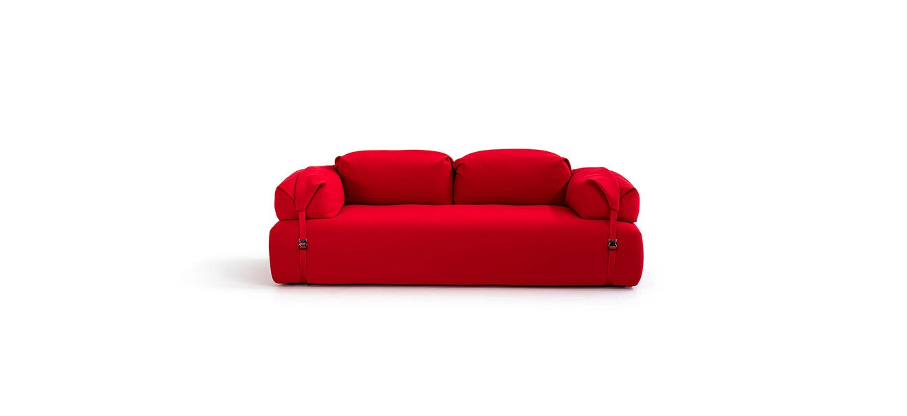 “Italian designer Pebble chair by Moroso – artistic modern furniture with smooth rounded contours”
