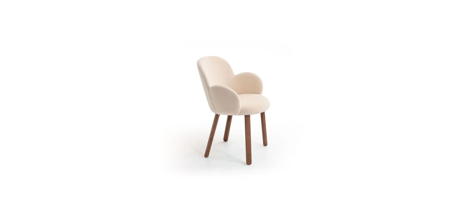 Tulp chair by Moroso in vibrant fabric modern accent piece Royal Oak Michigan