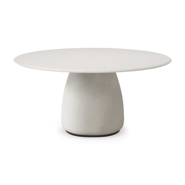 Botero Argile by Cattelan Italia – modern Italian designer table with sculptural ceramic base and round top