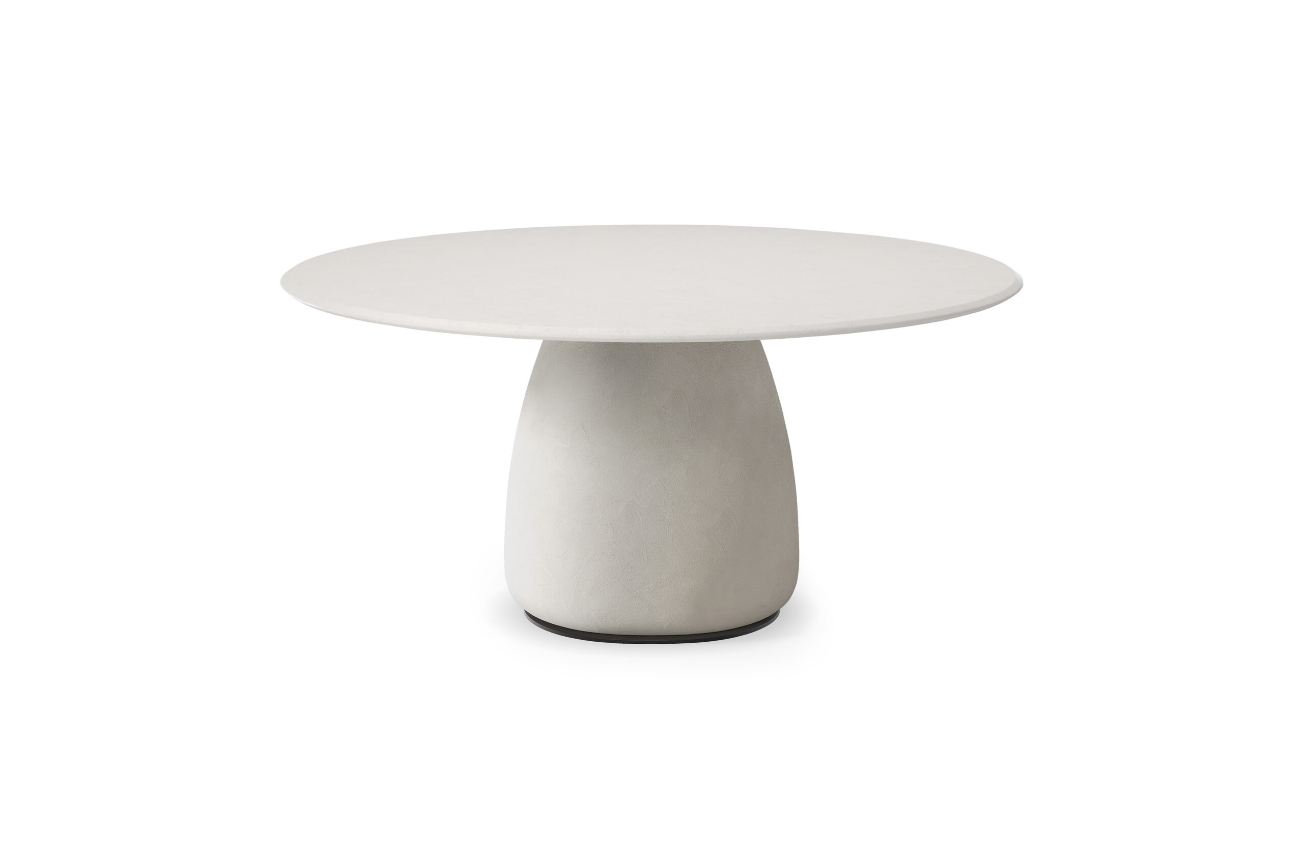Botero Argile by Cattelan Italia – modern Italian designer table with sculptural ceramic base and round top
