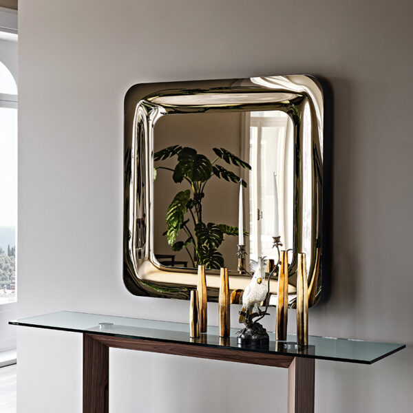 “Cattelan Italia GLENN – contemporary circular wall mirror featuring clean lines and refined simplicity”