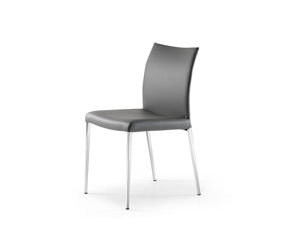 “ANNA by Cattelan Italia – modern upholstered dining chair with sleek silhouette and metal legs”