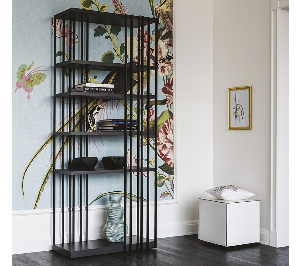 “Luxury ARSENAL bookcase by Cattelan Italia – designer shelving unit with bold linear structure and premium finishes”