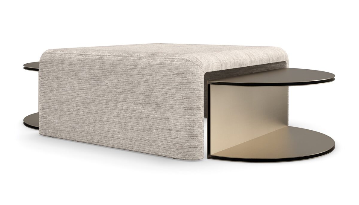 Designer table combining function and fashion with refined craftsmanship.