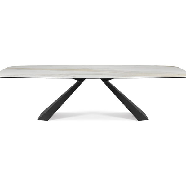 “ELIOT Keramik by Cattelan Italia – modern Italian dining table with luxurious ceramic top and sculptural steel base”
