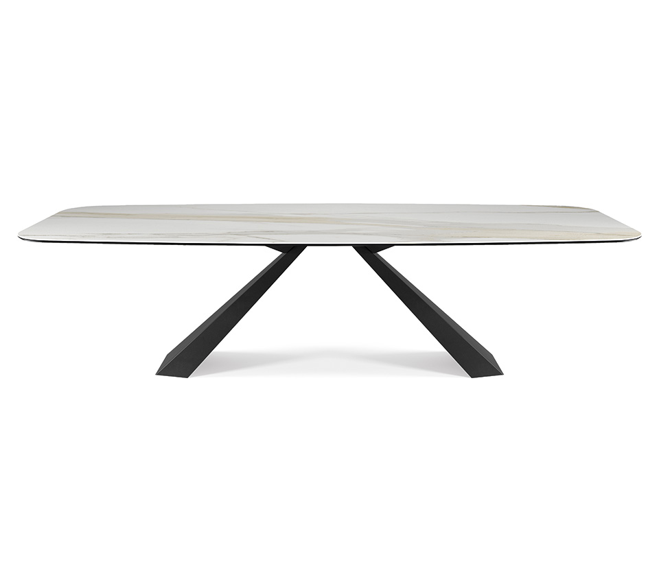 “ELIOT Keramik by Cattelan Italia – modern Italian dining table with luxurious ceramic top and sculptural steel base”