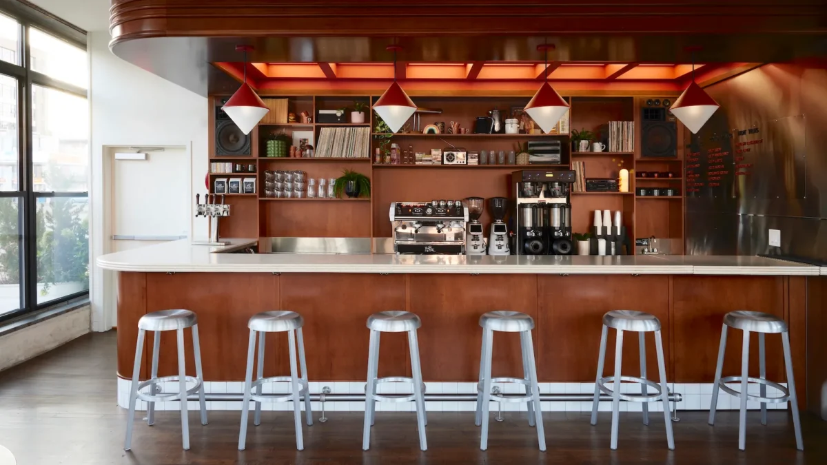 The Za Stool by Emeco, a refined seating solution for contemporary environments.