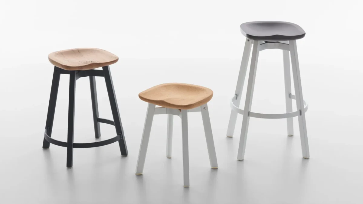 SU café table, round by Emeco – modern, durable table for luxury spaces in Royal Oak.