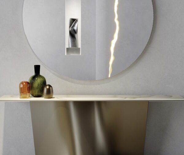 They Are Console Reflex modern Italian console table with sculptural silhouette tailored for luxury entryways in Royal Oak Michigan