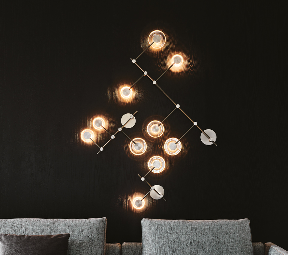 “Modern CIRCUIT by Cattelan Italia – designer lighting fixture with geometric elegance and ambient illumination”