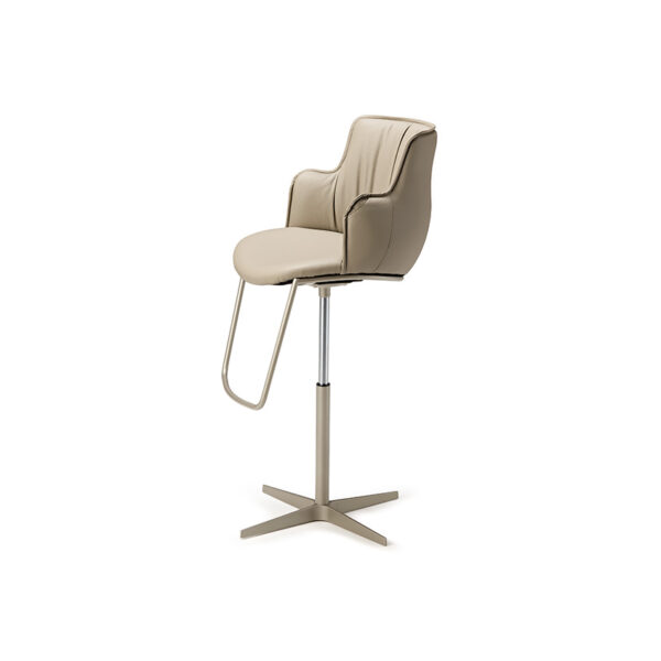 “RIHANNA X by Cattelan Italia – modern Italian dining chair with quilted backrest and X-shaped metal base”