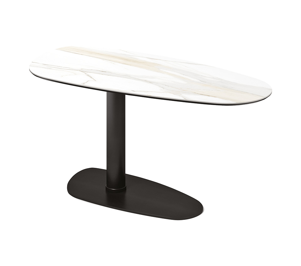 “IPANEMA Keramik by Cattelan Italia – modern Italian dining table with luxurious ceramic top and minimalist metal base”