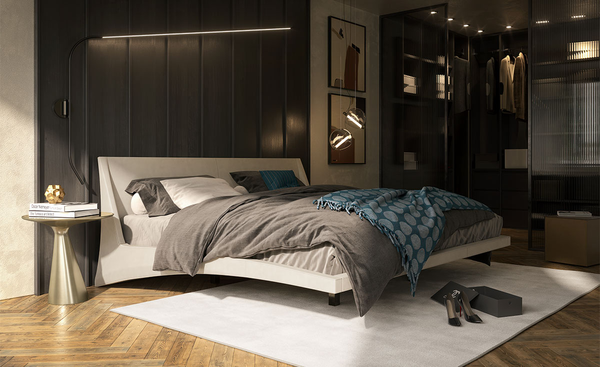 “DYLAN by Cattelan Italia – modern Italian wall mirror with geometric segmented design and sleek vertical layout”