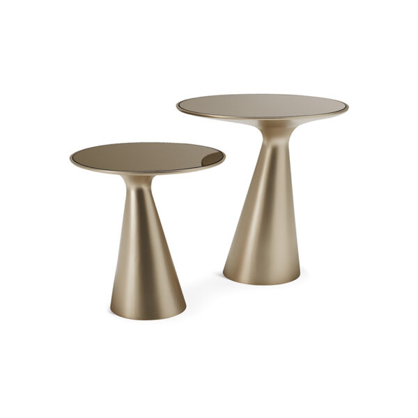 “PEYOTE side table by Cattelan – contemporary accent table with sleek pedestal design and glossy surface”