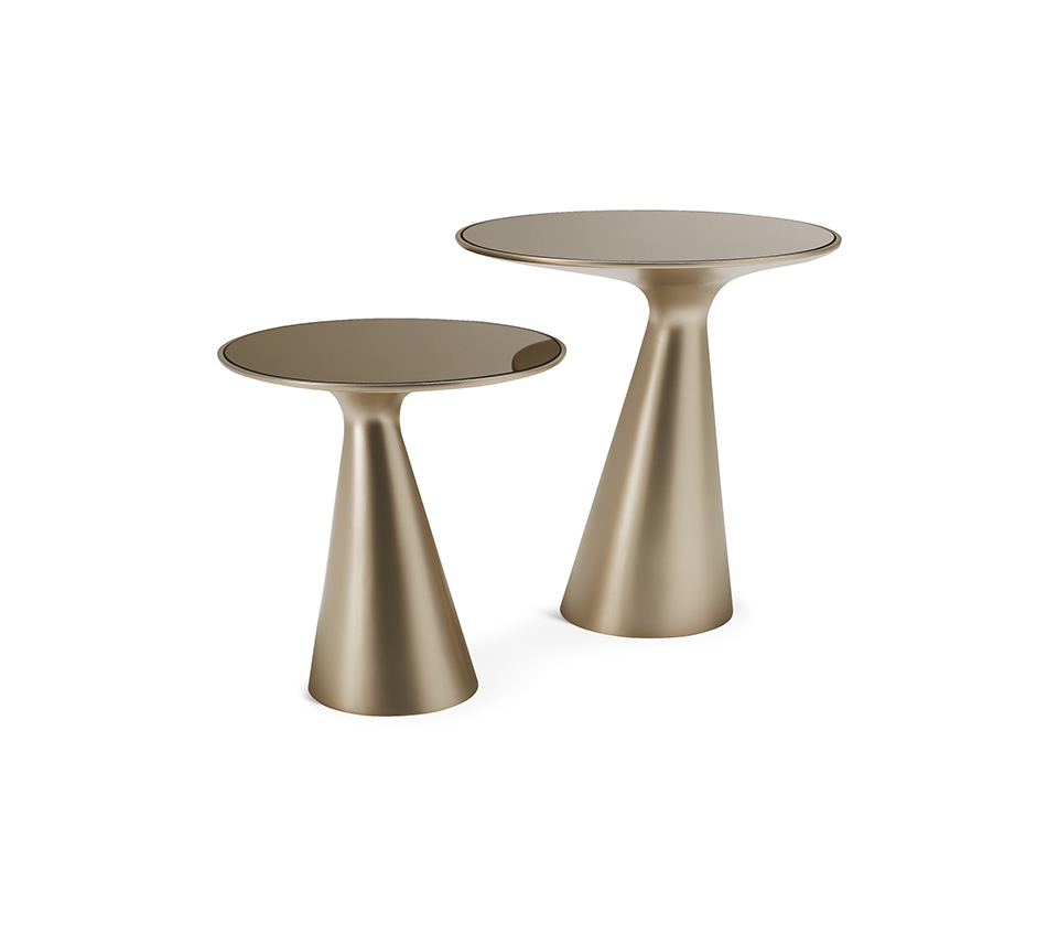 “PEYOTE side table by Cattelan – contemporary accent table with sleek pedestal design and glossy surface”