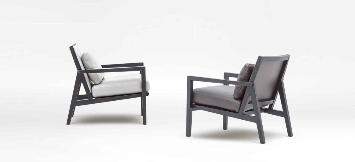 Flora Lounge Chair with smooth silhouette