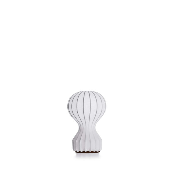 Gatto Piccolo by Flos, Gatto Piccolo Table Lamp by Flos with cocoon-style resin diffuser and integrated dimmer, front view in a Royal Oak Michigan showroom