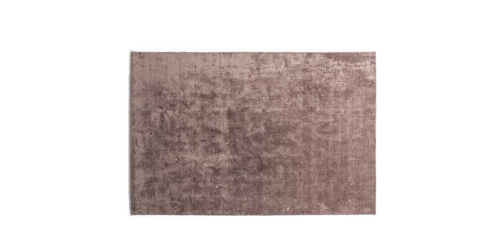 Matrix Rug by Moroso rear angle emphasizing hand‑loomed construction and fine fringe detail in a Royal Oak Michigan display