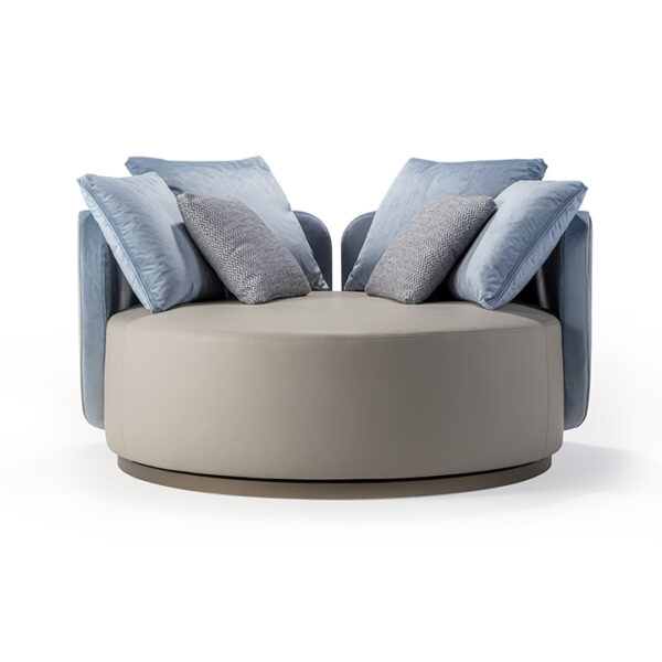 Hug Poltrona by Reflex featured in Troy Michigan showroom, modern Italian luxury seating design.