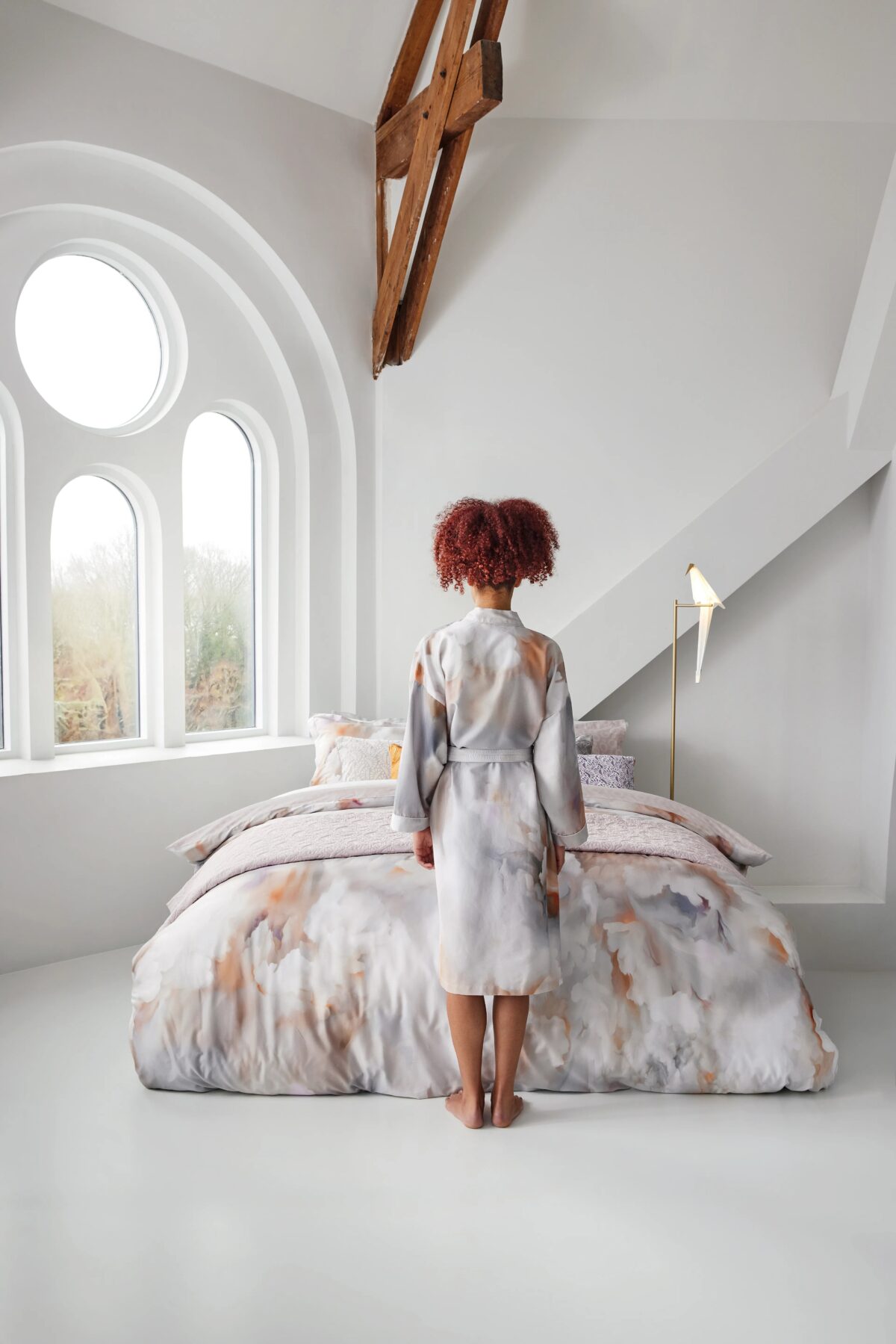 Silk Bombis Kimono by Moooi – exquisite contemporary Italian-design throw from Italcasa Design showroom in Birmingham, Michigan
