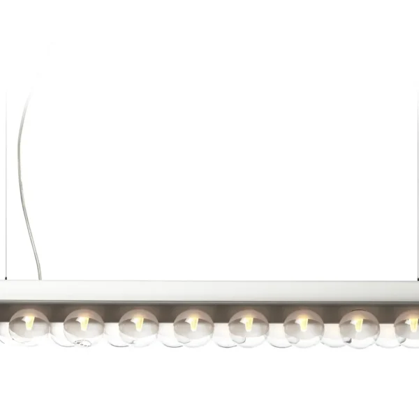 Prop Light Suspended by Moooi in Troy Michigan showroom, modern contemporary Italian luxury lighting accessory by Italcasa.