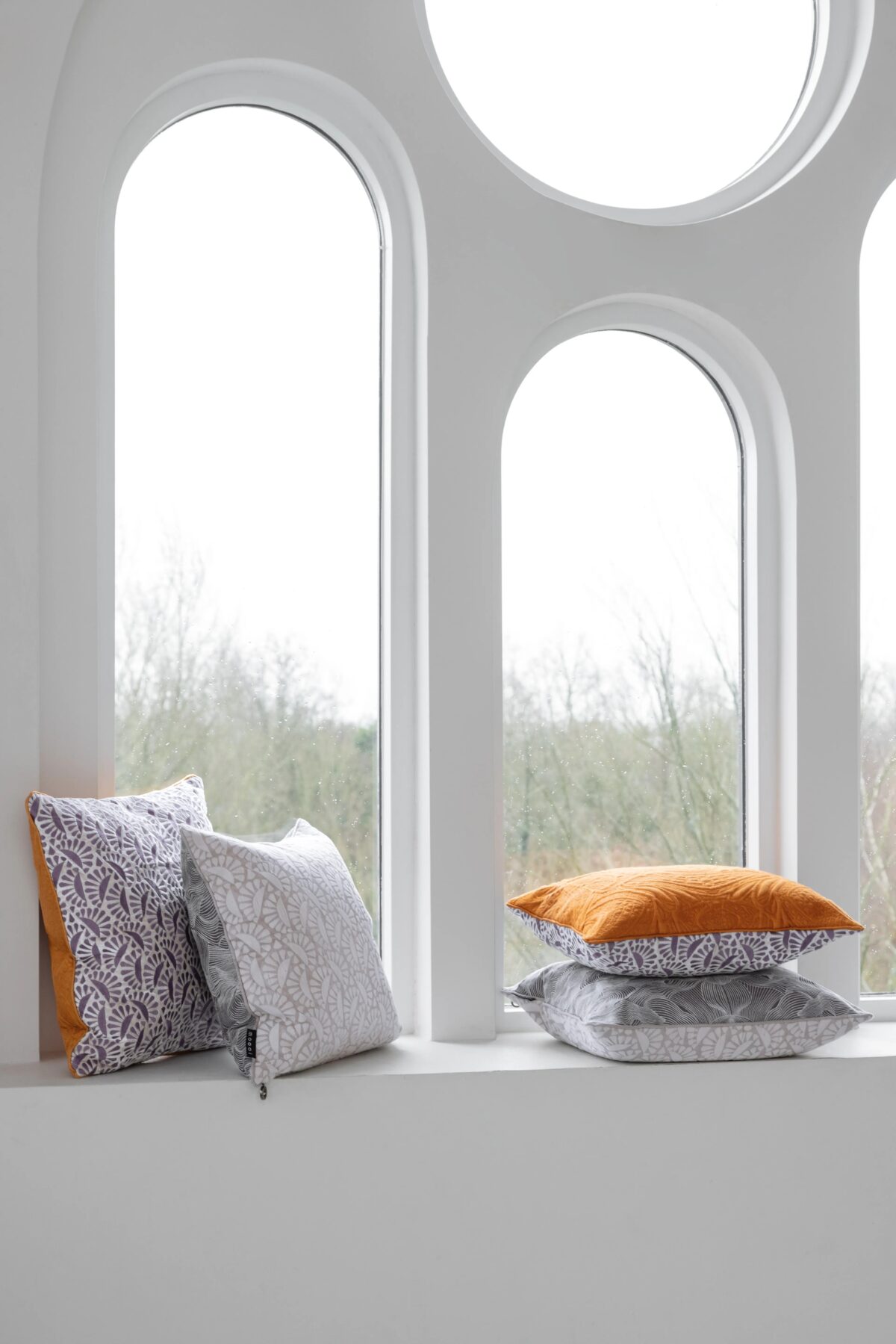 Techno Bee decorative pillow by Moooi in Troy Michigan showroom, modern contemporary Italian luxury accessory by Italcasa.