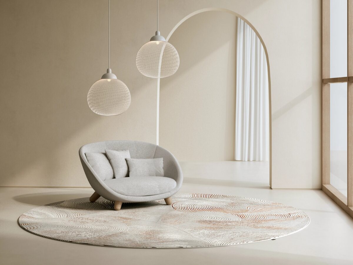 Vibrato Bee Carpet by Moooi – luxurious contemporary Italian-design floor covering showcased at Italcasa Design showroom in **Royal Oak, Michigan**