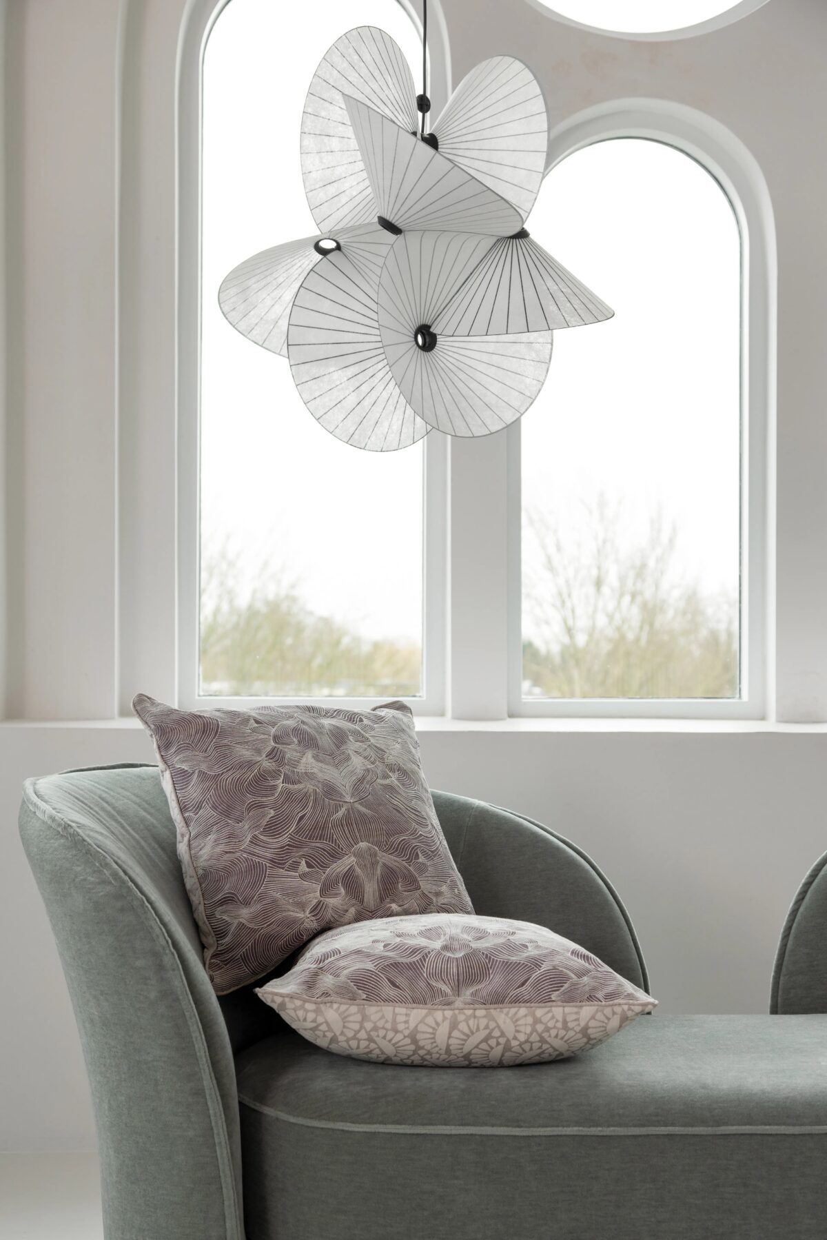 Techno Bee decorative pillow by Moooi in Troy Michigan showroom, modern contemporary Italian luxury accessory by Italcasa.