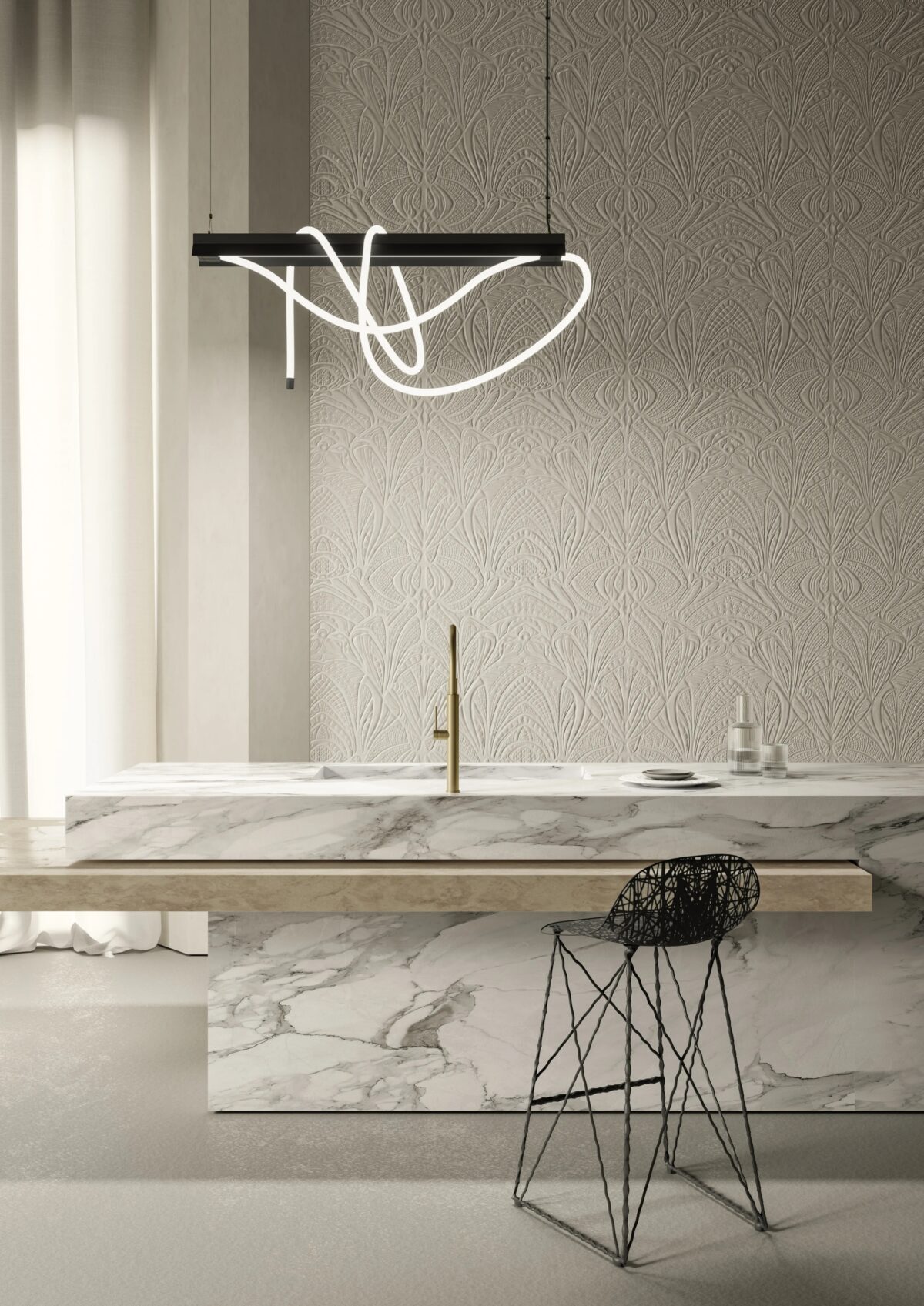 Tubelight by Moooi – sleek modern Italian-design lighting fixture featured at Italcasa Design showroom in Royal Oak, Michigan