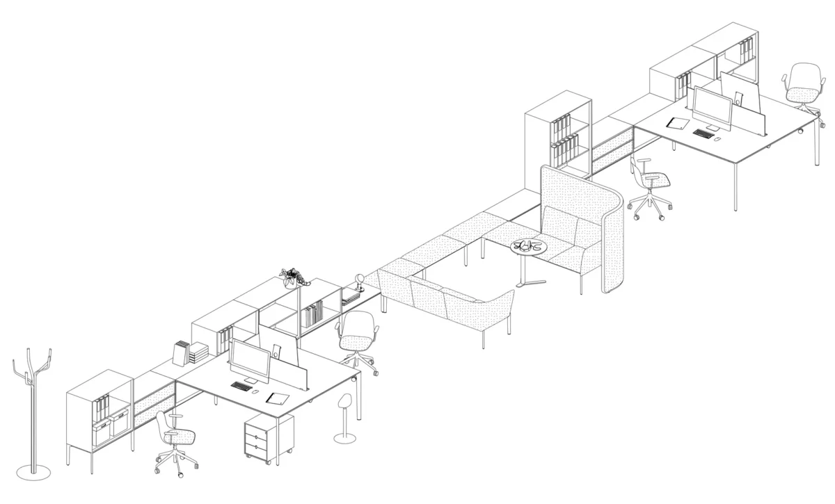 Workstation Lounge by Lapalma with a sleek, functional design.
