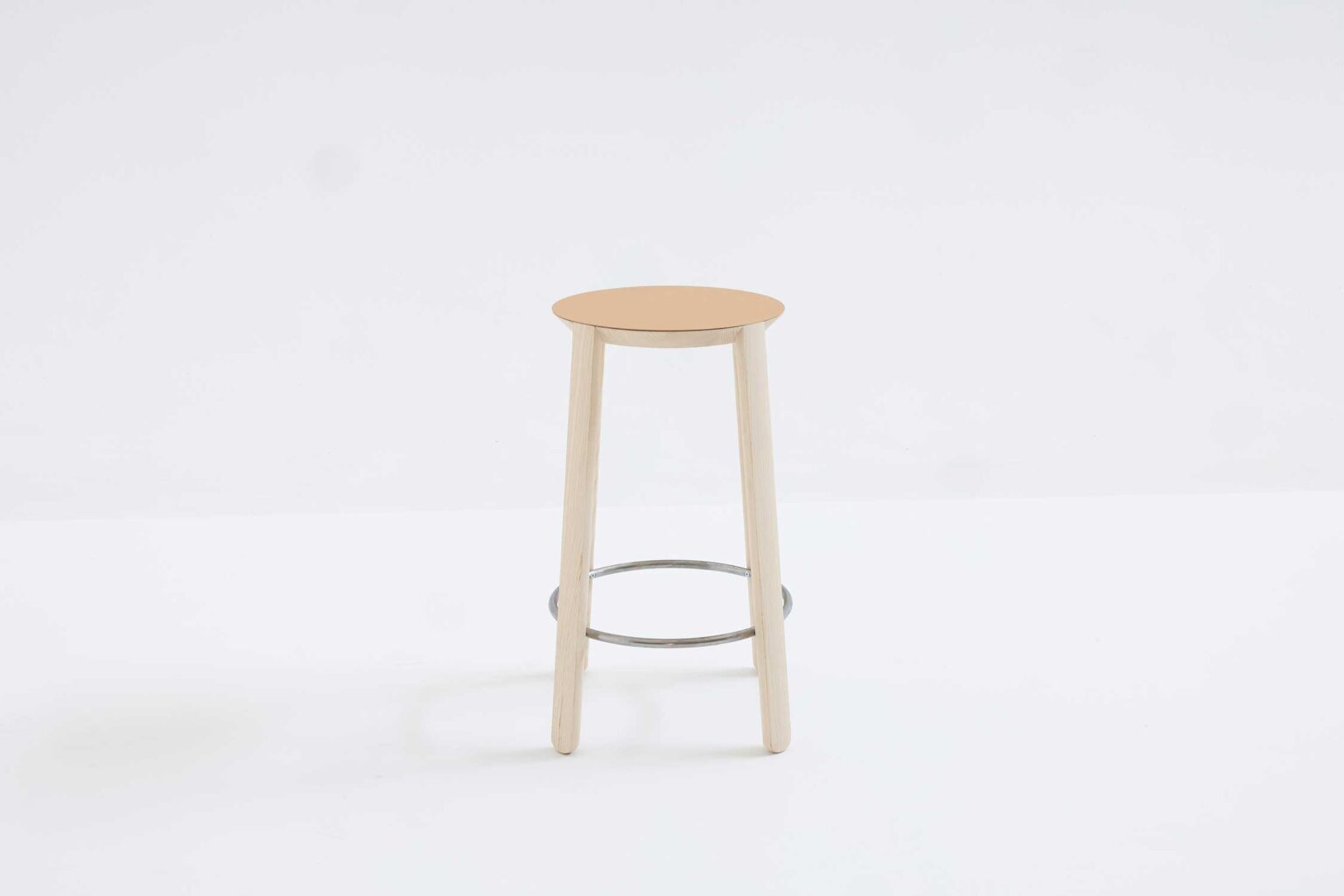 Vol Stool by Moroso in modern Italian design, front view in a Royal Oak Michigan showroom
