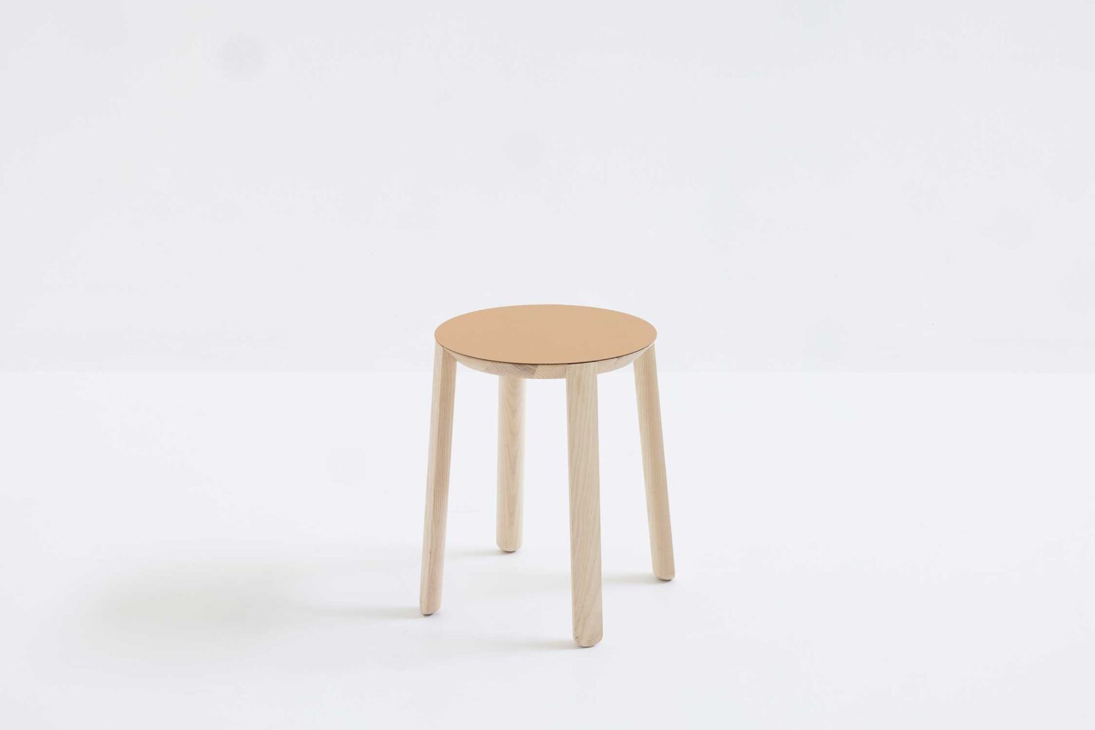 Vol Stool by Moroso showcasing sculpted form and smooth finish at the Michigan Design Center