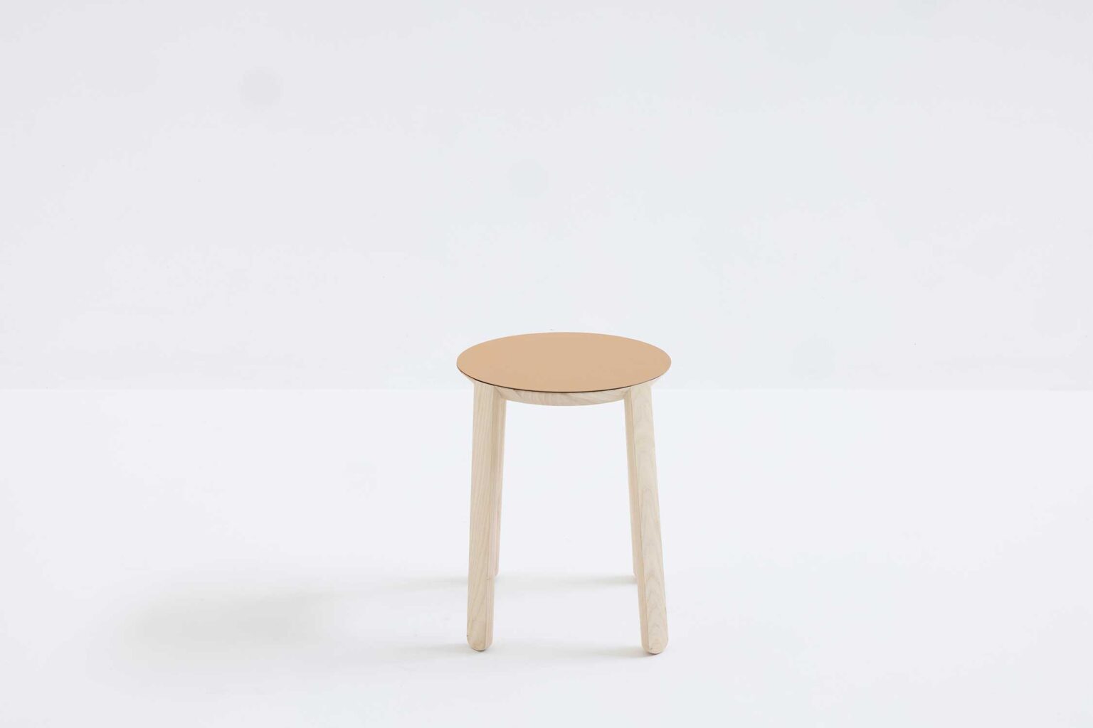 Vol Stool by Moroso side profile highlighting curved seat and contemporary silhouette in Troy Michigan setting